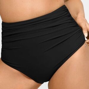 Popilush Shapewear Ruched High-Waist Sculpting Bikini Bottom